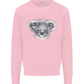 Koala Bear Head Mens Sweatshirt Jumper Light Pink