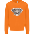 Koala Bear Head Mens Sweatshirt Jumper Orange