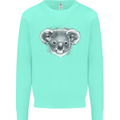 Koala Bear Head Mens Sweatshirt Jumper Peppermint
