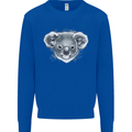 Koala Bear Head Mens Sweatshirt Jumper Royal Blue