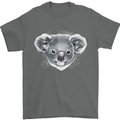 Koala Bear Head Mens T-Shirt 100% Cotton Charcoal