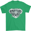 Koala Bear Head Mens T-Shirt 100% Cotton Irish Green