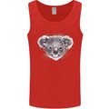 Koala Bear Head Mens Vest Tank Top Red