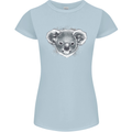 Koala Bear Head Womens Petite Cut T-Shirt Light Blue