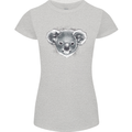Koala Bear Head Womens Petite Cut T-Shirt Sports Grey