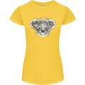 Koala Bear Head Womens Petite Cut T-Shirt Yellow