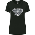 Koala Bear Head Womens Wider Cut T-Shirt Black