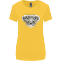 Koala Bear Head Womens Wider Cut T-Shirt Yellow