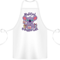 Koalified Birthday Girl 3rd 4th 5th 6th 7th 8th 9th Cotton Apron 100% Organic White