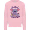 Koalified Birthday Girl 3rd 4th 5th 6th 7th 8th 9th Kids Sweatshirt Jumper Light Pink