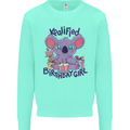 Koalified Birthday Girl 3rd 4th 5th 6th 7th 8th 9th Kids Sweatshirt Jumper Peppermint