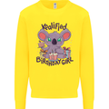Koalified Birthday Girl 3rd 4th 5th 6th 7th 8th 9th Kids Sweatshirt Jumper Yellow