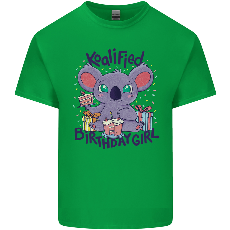 Koalified Birthday Girl 3rd 4th 5th 6th 7th 8th 9th Kids T-Shirt Childrens Irish Green