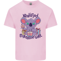 Koalified Birthday Girl 3rd 4th 5th 6th 7th 8th 9th Kids T-Shirt Childrens Light Pink