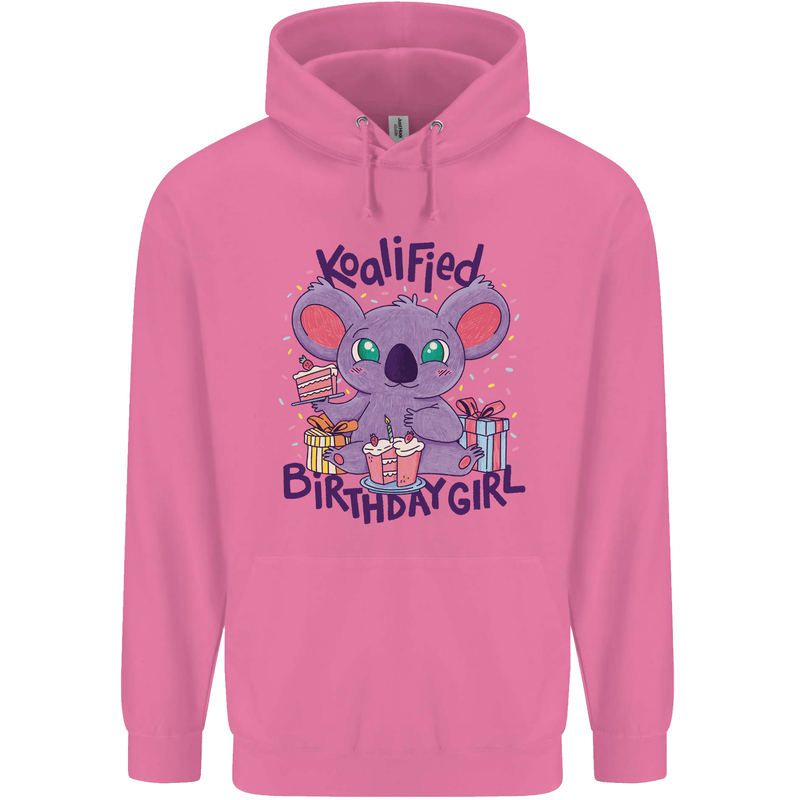 Koalified Birthday Girl 3rd 4th 5th 6th 7th 8th 9th Mens 80% Cotton Hoodie Azelea