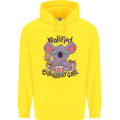 Koalified Birthday Girl 3rd 4th 5th 6th 7th 8th 9th Mens 80% Cotton Hoodie Yellow
