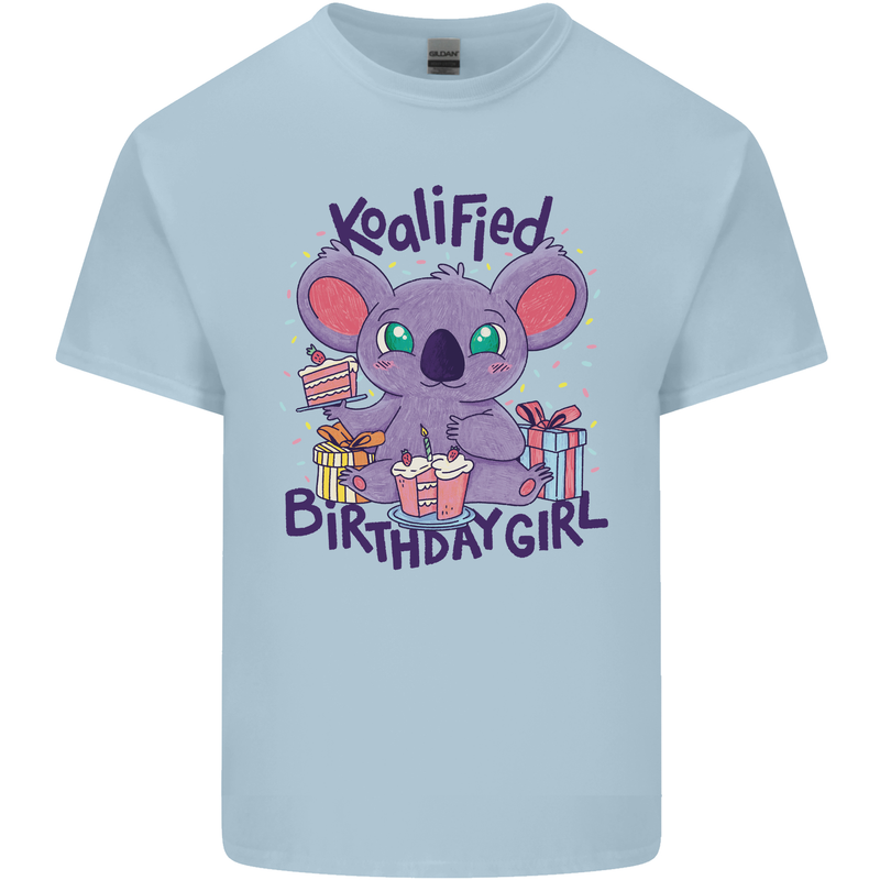 Koalified Birthday Girl 3rd 4th 5th 6th 7th 8th 9th Mens Cotton T-Shirt Tee Top Light Blue