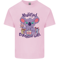 Koalified Birthday Girl 3rd 4th 5th 6th 7th 8th 9th Mens Cotton T-Shirt Tee Top Light Pink
