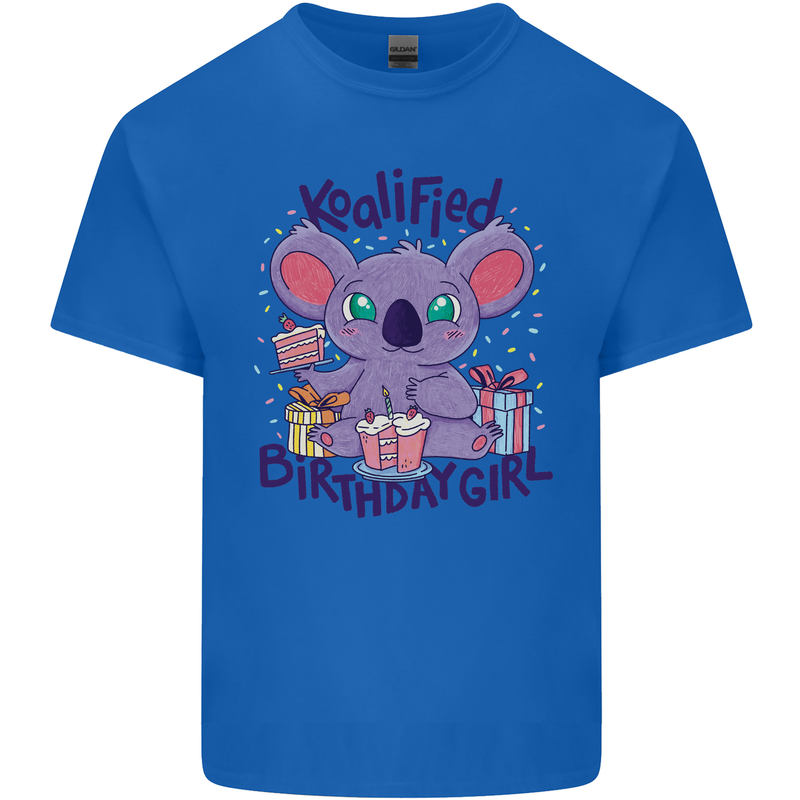 Koalified Birthday Girl 3rd 4th 5th 6th 7th 8th 9th Mens Cotton T-Shirt Tee Top Royal Blue