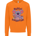 Koalified Birthday Girl 3rd 4th 5th 6th 7th 8th 9th Mens Sweatshirt Jumper Orange