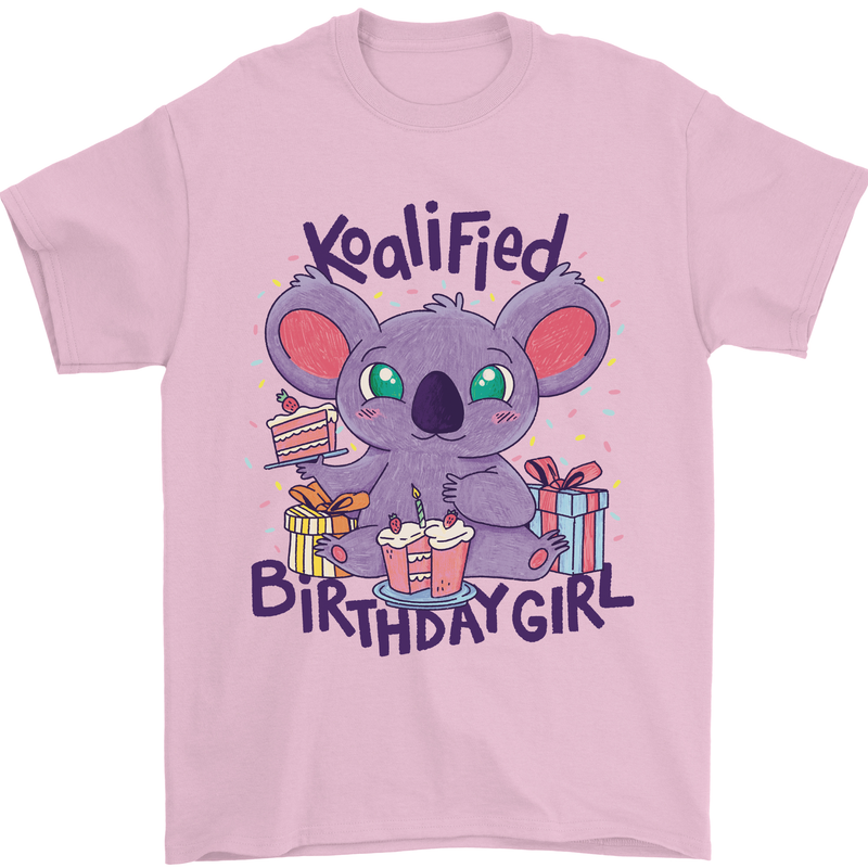 Koalified Birthday Girl 3rd 4th 5th 6th 7th 8th 9th Mens T-Shirt 100% Cotton Light Pink