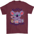 Koalified Birthday Girl 3rd 4th 5th 6th 7th 8th 9th Mens T-Shirt 100% Cotton Maroon