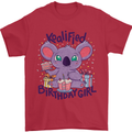 Koalified Birthday Girl 3rd 4th 5th 6th 7th 8th 9th Mens T-Shirt 100% Cotton Red