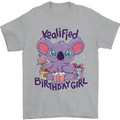Koalified Birthday Girl 3rd 4th 5th 6th 7th 8th 9th Mens T-Shirt 100% Cotton Sports Grey