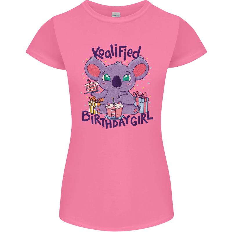 Koalified Birthday Girl 3rd 4th 5th 6th 7th 8th 9th Womens Petite Cut T-Shirt Azalea