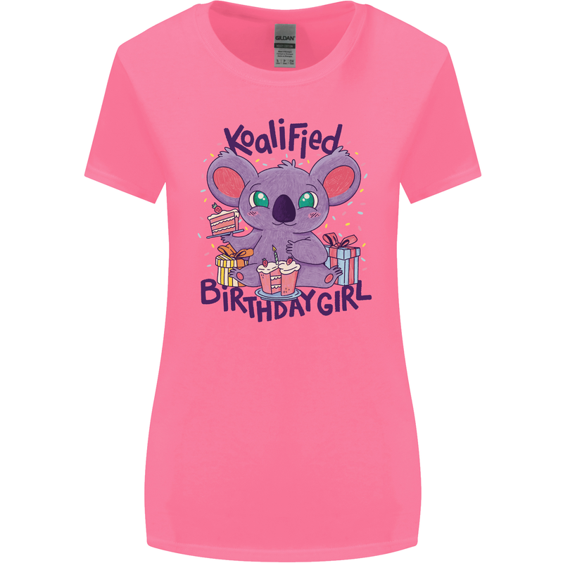 Koalified Birthday Girl 3rd 4th 5th 6th 7th 8th 9th Womens Wider Cut T-Shirt Azalea