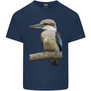 Kookaburra Kingfisher Ornathology Birdwatcher Kids T-Shirt Childrens Navy Blue