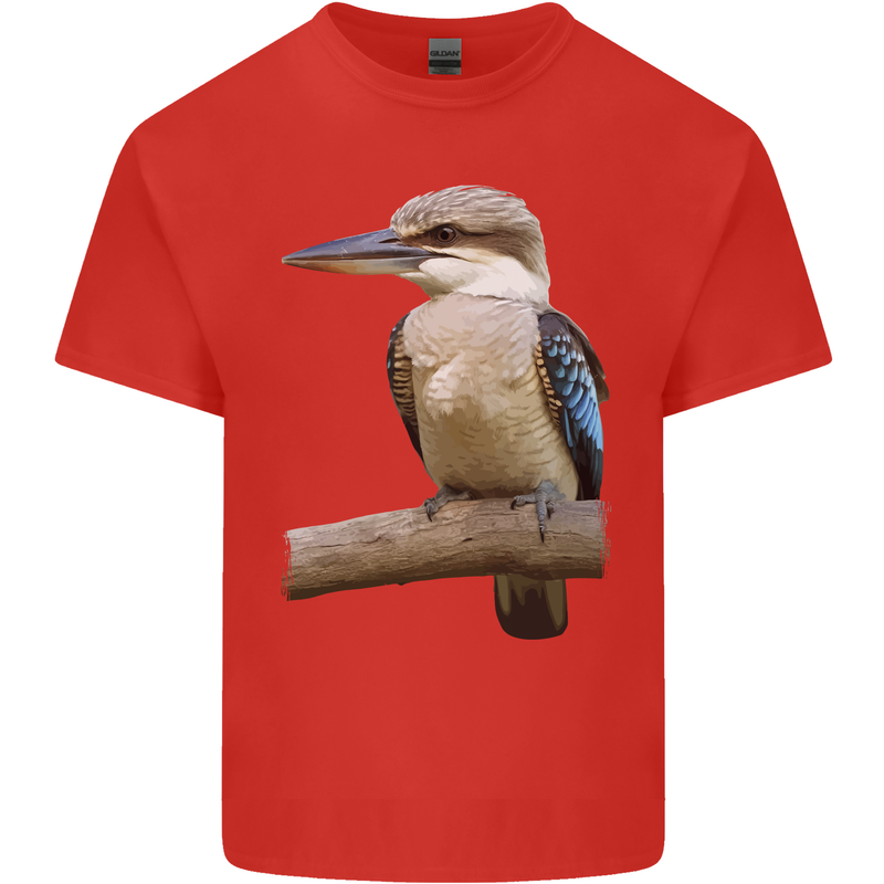 Kookaburra Kingfisher Ornathology Birdwatcher Kids T-Shirt Childrens Red