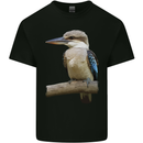 Kookaburra Kingfisher Ornathology Birdwatcher Mens Cotton T-Shirt Tee Top Black