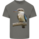 Kookaburra Kingfisher Ornathology Birdwatcher Mens Cotton T-Shirt Tee Top Charcoal