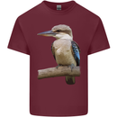 Kookaburra Kingfisher Ornathology Birdwatcher Mens Cotton T-Shirt Tee Top Maroon