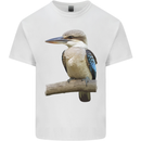 Kookaburra Kingfisher Ornathology Birdwatcher Mens Cotton T-Shirt Tee Top White