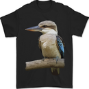 Kookaburra Kingfisher Ornathology Birdwatcher Mens T-Shirt 100% Cotton Black