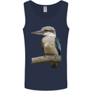 Kookaburra Kingfisher Ornathology Birdwatcher Mens Vest Tank Top Navy Blue