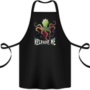 Kraken Release Me Octopus Cthulhu Squid Cotton Apron 100% Organic Black
