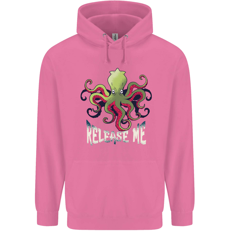 Kraken Release Me Octopus Cthulhu Squid Mens 80% Cotton Hoodie Azelea
