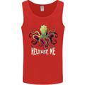 Kraken Release Me Octopus Cthulhu Squid Mens Vest Tank Top Red