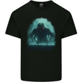Kraken Sea Monster Cthulhu Mythology Kids T-Shirt Childrens Black
