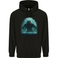 Kraken Sea Monster Cthulhu Mythology Mens 80% Cotton Hoodie Black