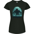 Kraken Sea Monster Cthulhu Mythology Womens Petite Cut T-Shirt Black