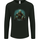 Kraken Under the Ocean Cthulhu Poseidon Mens Long Sleeve T-Shirt Black