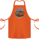 Krugers Barber Shop Funny Halloween Cotton Apron 100% Organic Orange