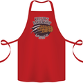 Krugers Barber Shop Funny Halloween Cotton Apron 100% Organic Red