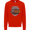 Krugers Barber Shop Funny Halloween Kids Sweatshirt Jumper Bright Red