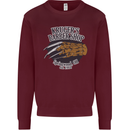 Krugers Barber Shop Funny Halloween Kids Sweatshirt Jumper Maroon