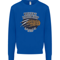 Krugers Barber Shop Funny Halloween Kids Sweatshirt Jumper Royal Blue